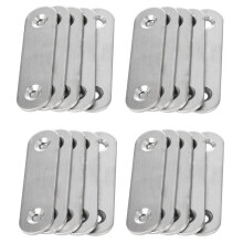 60mm x 16mm Straight Repair Joining Mending Flat Plate Bracket 20Pcs