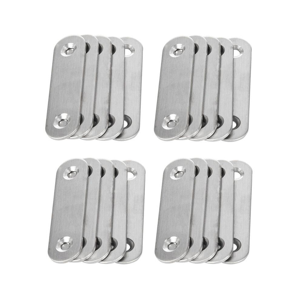 60Mm X 16Mm Straight Repair Joining Mending Flat Plate Bracket 20Pcs 6032948372530