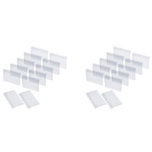 400Pcs Clear Plastic Label Holders for Wire Shelf Retail Price Label Holders Merchandise Sign Display Holder (6 x 4 cm)