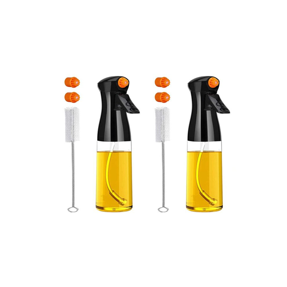 Brecantia 2X Oil Sprayer For Cooking, Olive Oil Sprayer Oil Spray Glass Bottle, Food Grade Oil Spritzer For Air Fryer, Bbq