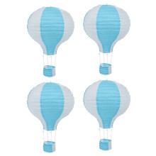 4X 12inch Hot Air Balloon Paper Lantern Lampshade Ceiling Light Wedding Party Decor, Stripes