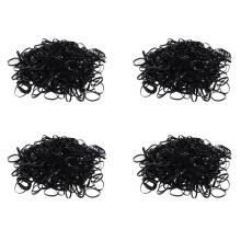 2000 Peças de EláStico Preto para Cabelo Feminino Presente de Menina