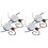 4 PCS Fan Light  ZE-208S 3 Speed 4 Wire Ceiling Fan  Replacement Part Speed ControlPull Chain  Bronze 1