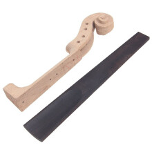 Violin Neck 4/4 Flame Maple Wood Replacement Violin Neck