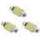 3X 3W COB LED Car Interior Ceiling Light Lamp Bulb 36mm White DC12V 1