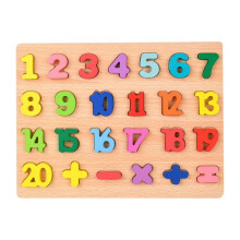 Wooden Alphabet Puzzle Toys ABC Letter and Number Puzzle for Toddlers 18+ Months Old Preschool Learning for Kids A