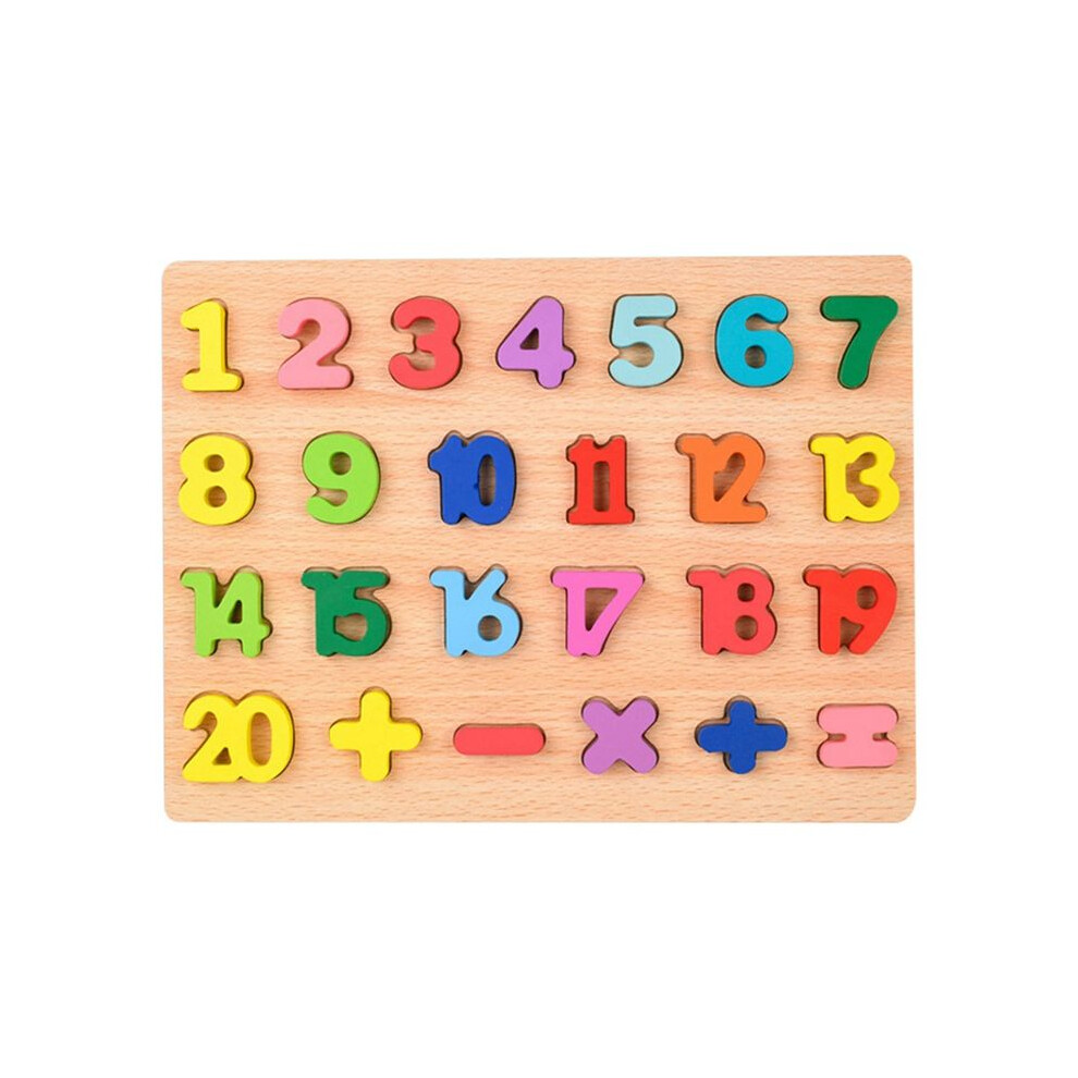 Wooden Alphabet Puzzle Toys Abc Letter And Number Puzzle For Toddlers 18+ Months Old Preschool Learning For Kids A 6032923151785