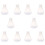 10X 500ml Clear Plastic Laboratory Chemical Conical Flask Storage Bottle 1