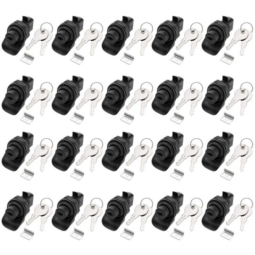20 Set Locking Push Button  for Marine Boat Radio Box, Tool Box, Electronic Box, Motorcycle Glove Box Lock.