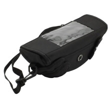 Bolsa de Guidão Impermeável para Motocicleta com Tela Sensível Ao Toque Frontal, Portátil, para Caminhadas, Ciclismo e Viagens.