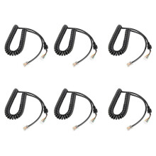 6X Car Hand Speaker Microphone Cable for  MH-48 MH-48A6J FT-8800R FT-8900R FT-7900R FT-1807 FT-7800R FT-2900R