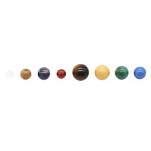 8 Planet Gift Box Natural Crystal Planets Solar Sun System Healing Quartz Beads Chakra Sphere Set Hurtowa Partia
