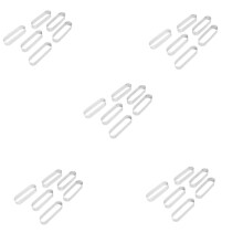 30Pcs Oval Tartlet Molds French Dessert Mousse Fruit Pie Tart Ring Quiche Cake Mold