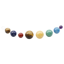 Cadeauverpakking met 9 Planeten, Natuurlijke Kristallen Planetenbol, Zonnestelsel, Helende Kwartskralen, Chakrabol, Groothandelspartij