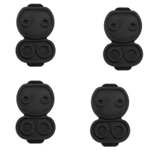 4X Silicone Charging Port Waterproof Dustproof Protective Cover for  Model 3 2017-2020 Model Y-Eur Version