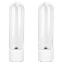 2X Keeper, Cilantro Containers for Refrigerator, Saver for Refrigerator, Storage Container Glass
