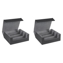 2X 1800+ Card Deck Case for Trading Cards, Magnetic Card Storage Box Top Side-Loading Deck Case Game Cards Box