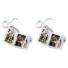 2X -Fotoalbum, Schlüsselanhänger, 16 Bilder, Buchhalter, Schlüsselanhänger, DIY-Geschenke für Freund, Freundin