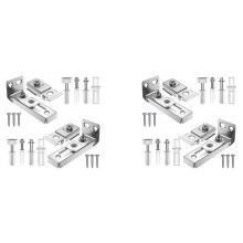 2Set Kit di Riparazione Hardware per Porte Bi-Fold - Kit Hardware per Binari da 2,22 Pollici Un 2,54 Pollici, Kit di Parti di Ricambio per Porte