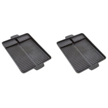 2X Portable Korean BBQ Grill Pan Non-Stick Grill Plate Butane Gas Stove Cooker Party Picnic Terrace Beach Barbecue Tray