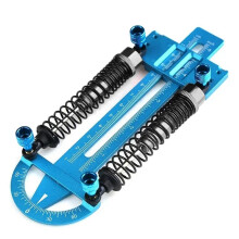 3 in 1 Height Gauge Ruler Aluminum Metal Parts Wheel RC Road Car Set Tool Chassis Camber Ride Dip Angle Simple Toy