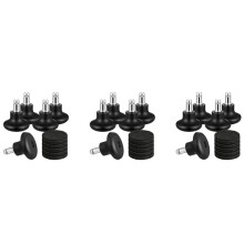 15 Pack Bell Glides for Office Chair Without Wheels, Replacement Rolling Chair Swivel Wheels Fixed Stationary Castors