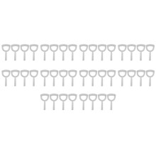 40X Fleisch Schaber Knochen  Schaber Knochen Schaber Weißer Polyschaber Knochen  Entferner Quadratischer Knochen  Schaber