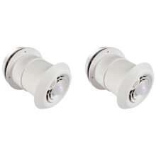 2X 12V RV Dach Belüftung Decken Abluft Ventilator Lüftung Gitter Starker Wind Ventilator mit LED Licht für Wohnwagen Wohnmobil Anhänger