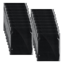 18 Pcs Flip Folder Pages Music Folder PVC Waterproof Double Sided Music Files Holder for Sheet (Double Side)