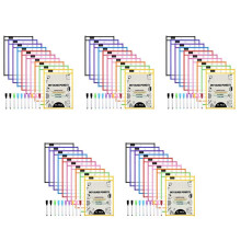 Trocken Abwischbare Taschen Hüllen, (50 Pack) A4 Papier Job Ticket Halter, Wiederverwendbare Trocken Abwischbare Blätter für Klassenzimmer