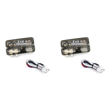 2X 12V Auto Car Audio Converter RCA Stereo High to Low Adjustable Frequency Cable Speaker Level Converter Adapter