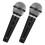 2PCS Microphone Prop, Plastic Pretend  Microphone for Music Birthday Costume 1