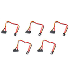 5X Hard Drive Data Power Supply Integrated Cable Small 4Pin Female& 3.0 Male to 22Pin(7+15Pin) Data Power Cable