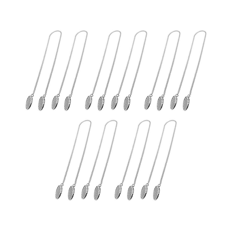 10 Pcs Napkin Chain Napkin Holder Napkin Clips Chain Flexible Lanyard Neck Strap for Seniors Older Adults Children