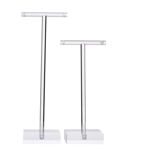 1Set Acrylic Earring Display Rack White Jewelry Storage Stand 1