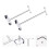 1Set Acrylic Earring Display Rack White Jewelry Storage Stand 3