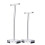 1Set Acrylic Earring Display Rack White Jewelry Storage Stand 4