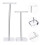 1Set Acrylic Earring Display Rack White Jewelry Storage Stand 5