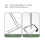 1Set Acrylic Earring Display Rack White Jewelry Storage Stand 8
