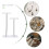 1Set Acrylic Earring Display Rack White Jewelry Storage Stand 9