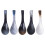 5Pcs Classic Japanese Ceramic Soup Spoons Comfortable Handle Home Use 1