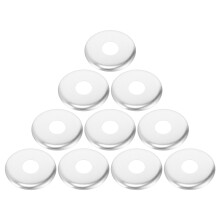 10Pcs Silver Stainless Steel Fire Sprinkler Cover Plates Sleek Design
