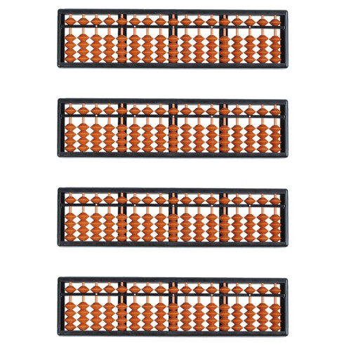 4X Plast Abacus Arithmetic Abacus Kids Beräkningsverktyg 17 Siffror