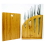 Stylish Durable 7-Piece Bamboo Knife Block & Board 1
