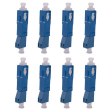 8X Outil D'équipement Optique LC Femelle à SC Mâle à  Hybride Monomode 9/125 SM Connecteur D'Adaptateur de Fibre Optique