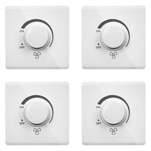 4X 86 Type Ceiling Fan Adjustment Stepless Speed Controller Wall  220V 10A