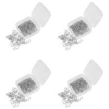 600 Pieces S Hooks Connectors Metal S-Shaped Wire Hook Hangers for DIY Crafts, Hanging Jewelry, Key Chain and Tags