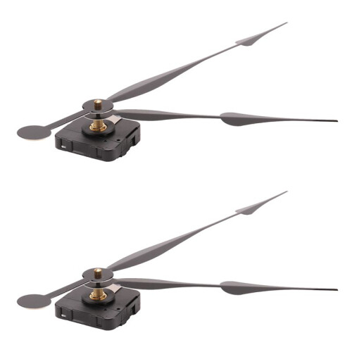 2Conjunto Mecanismo de Movimento de Relógio de Quartzo de Alto Torque de 23 mm com Ponteiros em Forma de Espada de 12 Polegadas