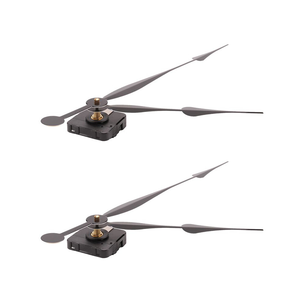 2Set 23Mm High Torque Quartz Clock Movement Mechanism With 12 Inch Long Spade Hands For Diy Clock Repair Parts B 6033566186189