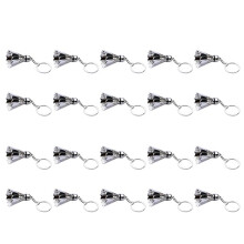 20X Metal Badminton Key Chain Three-Dimensional Badminton Tournament Souvenir Key Chain Pendant Sports